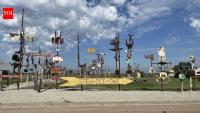 A Kansas artist spent 30 years filling his 70-acre property with metal sculptures; nearly 600 giant totems were later preserved