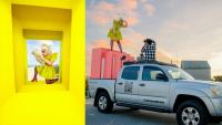 For one photography duo, “challenge” means “creativity.” So they built an entire set in the back of a pickup truck – and started driving it 7,000 miles across America