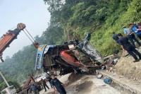 Six killed, ten injured in bus accident in Nepal