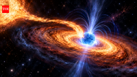 Astronomers spot gas falling onto a neutron star for the first time, revealing how matter flows towards the star