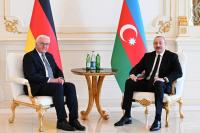 Azerbaijani leader congratulates German President on German Unity Day