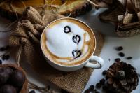 What makes up the cost of a cup of cappuccino in a Minsk coffee shop?