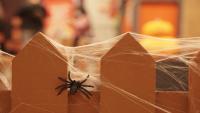 Outdoor Halloween spider web decor can trap wildlife, and some are using fabric instead