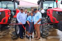Mustapha urges more youth participation in agriculture, delivers excavators, pontoon and tractors to Region One communities