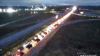 Crash causes traffic backup near Missouri River Bridge