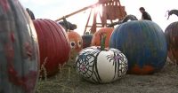 'Tis the season! UVU engineering students create pumpkin-chucking catapult