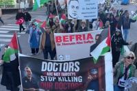 Hundreds protest Israeli attacks on Palestine, Lebanon in Stockholm
