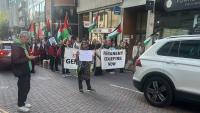 Heavy police presence as Leeds protesters march for Lebanon and Palestine