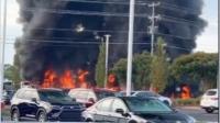 Greer Fire video: Firefighters battle blaze at M&M Waste Oil Service in South Carolina; Is Wade Hampton Boulevard closed?