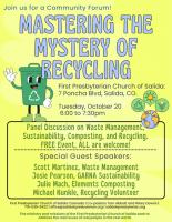 Community Forum to Tackle Recycling Questions October 20