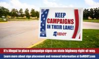 MDOT: Political signs illegal in right-of-way