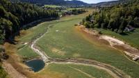 France-Switzerland lake dries up after record-hot summer