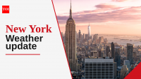 New York weather forecast: Cloudy and rainy today with temperatures ranging from 14°C to 17°C