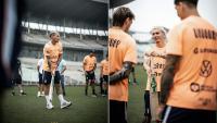 Uruguay Stars Take Up Cricket At Eden Gardens Before India Friendly In Kolkata
