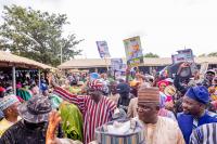 Gaani Festival: Massive Crowd Welcomes Kwara APC Guber Candidate