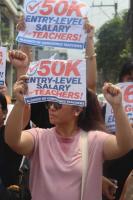 Teachers’ groups demand anew P50,000 pay, more funds
