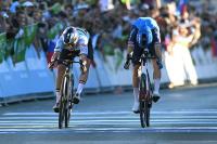 UEC European Championships: Remco Evenepoel snatches photo finish victory in the elite men's race after two-man sprint