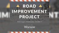 Road construction to start on Parker Street in Warsaw Oct. 7