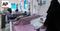 Yemen’s Houthi rebels say an airstrike hit near major hospital in Sanaa, causing damage