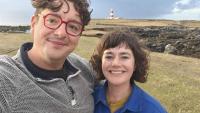 Couple ditch city life to live on remote North Wales island - doubling its population
