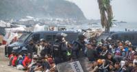 Spanish National Police Begin Operation to Clear Thousands of Illegal Migrants from Ceuta Beach Tent Camp