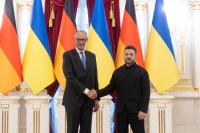 Russian strikes hit Kyiv as Merz visits