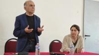 Journalist Ferda Çetin spoke about Peace and Democratic Society Process in Giessen