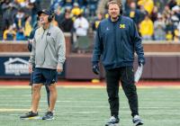 Michigan football’s OC defends heavy use of ‘rhino’ package