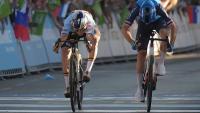 Evenepoel snatches photo-finish win to clinch European road cycling crown