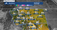 From possible record highs to possible snow by the weekend for Montana