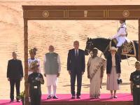 Swiss President Guy Parmelin accorded grand ceremonial welcome at Rashtrapati Bhavan as three-day India State visit begins