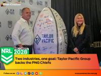 Two industries, one goal: Taylor Pacific Group backs the PNG Chiefs