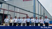Japanese envoy visits Yamaha factory in Gazipur
