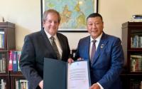 Patent of Appointment and Official Seal of Honorary Consul Presented