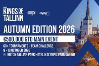 2026 Kings of Tallinn Autumn Edition Schedule Features €500k GTD Main Event