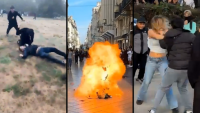Teen loses hand to police grenade as French school protests enter second week