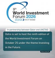 Qatar, UNCTAD to host World Investment Forum on October 25
