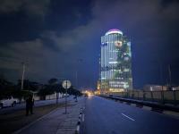 Rossotrudnichestvo and African Initiative congratulate Brazzaville on City Day on facade of main business centre