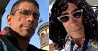 Paquito from Cuba disguises himself with a wig to mock Anna Bensi four days after her sentencing