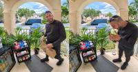 "Look at this, Yailín": Cuban delivery driver finds free snacks at a house and his reaction goes viral