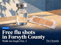 Free flu shots begin Oct. 5 at Forsyth County Public Health