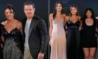 Matt Damon is joined by stunning wife Luciana and three of their daughters at Animals premiere in Mexico