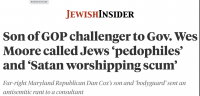 MAGA Dan Cox Silent In Bombshell Report On His Son Calling Jewish People ‘Pedophiles’ And ‘Satan Worshipping Scum’