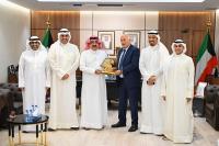 Kuwait FA and Palestine FA chiefs discuss cooperation