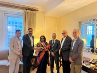 Indian-American Community Leaders Meet India’s External Affairs Secretary Sripriya Ranganathan in New York