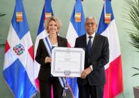 Dominican Republic honors French Ambassador Sonia Barbry