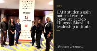 UAPB students gain national career exposure at 2026 Thurgood Marshall leadership institute