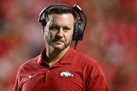 Arkansas football notebook: Ryan Silverfield explains why he keeps stoic sideline demeanor