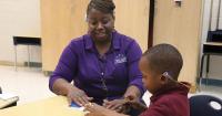 Teacher helps deaf and hard of hearing students grow