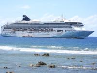 Cruise Ship Norwegian Spirit calls at Rarotonga